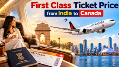 First Class Ticket Price from India to Canada