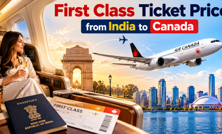 First Class Ticket Price from India to Canada