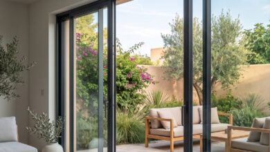 Minimalist Slimline Aluminium Sliding Doors