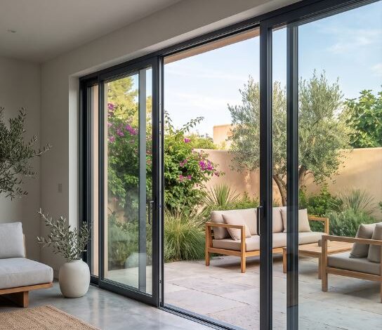 Minimalist Slimline Aluminium Sliding Doors